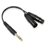 Lbgwp60 - câble audio stéréo trs 1 / 4 6, 35 mm vers 2 xlr equilibré interconnect stéréo câble audio ... Lbgwp60 - câble audio stéréo trs 1 / 4 6, 35 mm vers 2 xlr equilibré interconnect stéréo câble audio ...