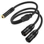 Lbgwp60 - câble audio stéréo trs vers double xlr y 6, 35 mm 1 / 4 trs femelle vers 2 xlr 3 broches mâle ... Lbgwp60 - câble audio stéréo trs vers double xlr y 6, 35 mm 1 / 4 trs femelle vers 2 xlr 3 broches mâle ...