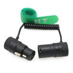 Lbgwp60 - cble audio xlr a angle droit 3 broches mle vers femelle pour appareil photo fx3 fx9 canon, ...