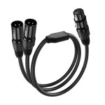 Lbgwp60 - c�ble xlr 3 broches 1 m�le vers 2 femelles - r�partiteur pour enregistreur home studio, amplificateu ...