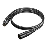 Lbgwp60 - cble xlr microphone mle vers femelle, 2m cble dmx 3 broches cable audio compatible avec ...