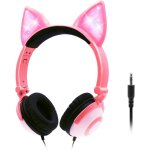 Lbgwp60 - couteurs pour enfants avec oreilles de chat clignotantes led adorables, ecouteurs pliables, ... Lbgwp60 - couteurs pour enfants avec oreilles de chat clignotantes led adorables, ecouteurs pliables, ...