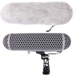 Lbgwp60 - df digitalfoto bonnette micro micolive blimp avec dead cat systme de suspension pour microphone ...
