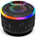 Lbgwp60 - enceinte de douche etanche ipx7, haut - parleur bluetooth portable avec ecran led, ventouse, ... Lbgwp60 - enceinte de douche etanche ipx7, haut - parleur bluetooth portable avec ecran led, ventouse, ...