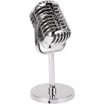 Lbgwp60 - microphone rtro vintage, faux modle de microphone classique avec support dcor de table accessoire ...