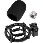 Lbgwp60 - support antichoc pour microphone at2020 avec filtre anti - pop clip support de suspension anti ...
