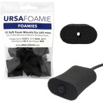 Lbgwp60 - ursa foamies - supports souples avec côtés plats pour microphones lavalier - noir Lbgwp60 - ursa foamies - supports souples avec côtés plats pour microphones lavalier - noir