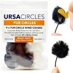 Lbgwp60 - ursa fur circles mini pare - br pour microphones lavalier / revers rduire le bruit du vent ...