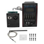 Lc - 5 5 bandes guitare acoustique micro egaliseur pr�ampli tuner lcd pi�zo micro syst�me d�egalisation, ...