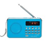 Lecteur audio mp3 radio fm rom 16 go bleu yonis