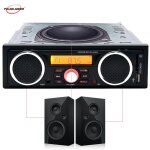 Lecteur audio mp3 de voiture avec 3 haut - parleurs intégrés, lecture audio, radio 1 din, bluetooth, ... Lecteur audio mp3 de voiture avec 3 haut - parleurs intégrés, lecture audio, radio 1 din, bluetooth, ...