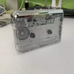 Lecteur de cassette portable, enregistreur  bande en mp3, coque entirement transparente, port de type ...