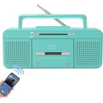 Lecteur de cassettes avec radio st�r�o usb / bluetooth / am / fm, enregistreur de microphone int�gr�, ...