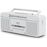Lecteur cassette rtro portable avec radio am / fm, bluetooth, microphone intgr, lecture enregistrement ...