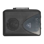 Lecteur de cassette rtro stro, 2 mthodes de chargement, portable, pour intrieur et extrieur, noir, ...
