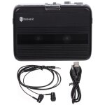 Lecteur de cassettes sans fil avec �metteur pour diffuser de la musique vers des �couteurs et des haut ...