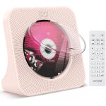 Lecteur cd bluetooth 5. 0 enfant de bureau avec haut - parleurs intgrs, tlcommande, cache - poussire, ...