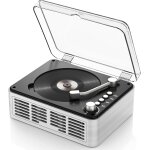 Lecteur cd bluetooth portable avec tlcommande - lecteur cd rtro blanc avec haut - parleur hi - fi ...