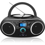 Lecteur cd avec bluetooth, radio fm stéréo avec son cristallin, lecture mp3 / cd / cd - r, entrée usb ... Lecteur cd avec bluetooth, radio fm stéréo avec son cristallin, lecture mp3 / cd / cd - r, entrée usb ...