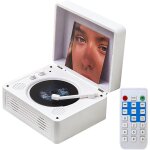 Lecteur cd, lecteur cd de bureau bluetooth 5. 4, lecteur cd portable avec haut parleurs hifi, tlcommande, ...