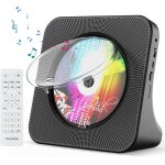 Lecteur cd de bureau avec bluetooth lecteur cd mural haut - parleurs hifi intgrs portables avec cran ...