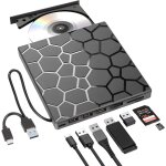 Lecteur cd / dvd externe pour pc usb 3. 0 type - c lecteur cd / dvd + rw drive portable graveur de cd ...