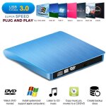 Lecteur cd / dvd externe usb 3. 0 , bleu