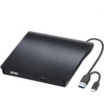 Lecteur cd / dvd externe usb 3. 0 et type c portable cd - r / - rw drive, lecteur graveur portable cd, ...