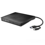 Lecteur cd / dvd externe usb3. 0 / type c double interface
