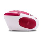 Lecteur cd mp3 pop pink avec port usb - blanc et rose Lecteur cd mp3 pop pink avec port usb - blanc et rose