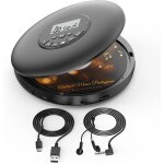 Lecteur cd portable baladeur cd lecteur de musique personnel avec protection anti - saut pour lecture ...