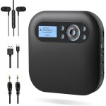 Lecteur cd portable, lecteur cd bluetooth avec haut - parleurs, discman cd rechargeable pour voiture ...