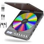 Lecteur cd portable bluetooth avec haut - parleur, rechargeable lecteur cd voiture transmetteur fm antichoc, ...