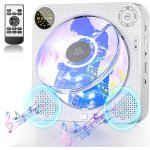 Lecteur cd portable avec bluetooth, lecteur cd mural avec haut - parleurs, cran led frontal, tlcommande, ...