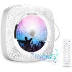 Lecteur cd portable bluetooth mural haut - parleur hifi intégré avec couvercle anti - poussière et télécommand ... Lecteur cd portable bluetooth mural haut - parleur hifi intégré avec couvercle anti - poussière et télécommand ...