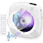 Lecteur cd portable avec bluetooth lecteur cd mural haut - parleurs hifi int�gr�s avec �cran lcd audio ...