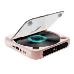 Lecteur cd portable bluetooth - rose?13. 5 * 13. 5 * 2. 5cm