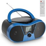 Lecteur cd portable boombox bluetooth poste radio cd boombox haut - parleur stro avec radio am / fm ...