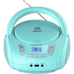 Lecteur cd portable boombox pour enfants (avec bluetooth, radio fm, mp3, usb, aux, prise casque), son ...