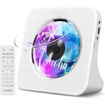 Lecteur cd portable mural lecteurs cd bluetooth de bureau pour la maison, double haut - parleurs hifi ...