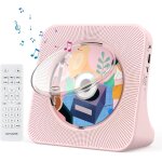 Lecteur cd portable mural lecteurs cd bluetooth de bureau pour la maison, double haut - parleurs hifi ...