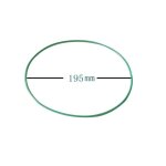 Lecteur de disque vinyle a ceinture colore, section ronde, accessoires de phonographe, bande, lecteur ...