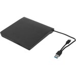 Lecteur dvd externe, lecteur de lecteur optique cd - rom portable usb 3. 0 pour graveur d'ordinateur ...
