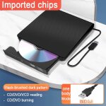 Lecteur dvd externe usb 3. 0, lecteur cd / dvd ultra - mince, portable, graveur pour windows 7 / 8 / ...