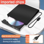 Lecteur dvd externe usb 3. 0, lecteur cd / dvd ultra - mince, portable, graveur pour windows 7 / 8 / ...