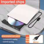 Lecteur dvd externe usb 3. 0, lecteur cd / dvd ultra - mince, portable, graveur pour windows 7 / 8 / ...