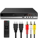 Lecteur dvd hd 1080p, cd / evd / vcd haute dfinition, cble av et sortie usb avec tlcommande pour ...