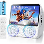 Lecteur dvd portable bluetooth, 4000mah rechargeable lecteur dvd region free pour voiture avec haut - ...