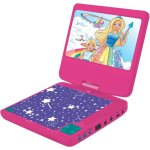 Lecteur dvd portable lexibook dvdp6bb barbie