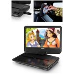 Lecteur dvd portable tft 16:9 lenco ecrans 9 pouces usb - sd dvd - r / rw, dvd + r, cd t�l�commande + ...